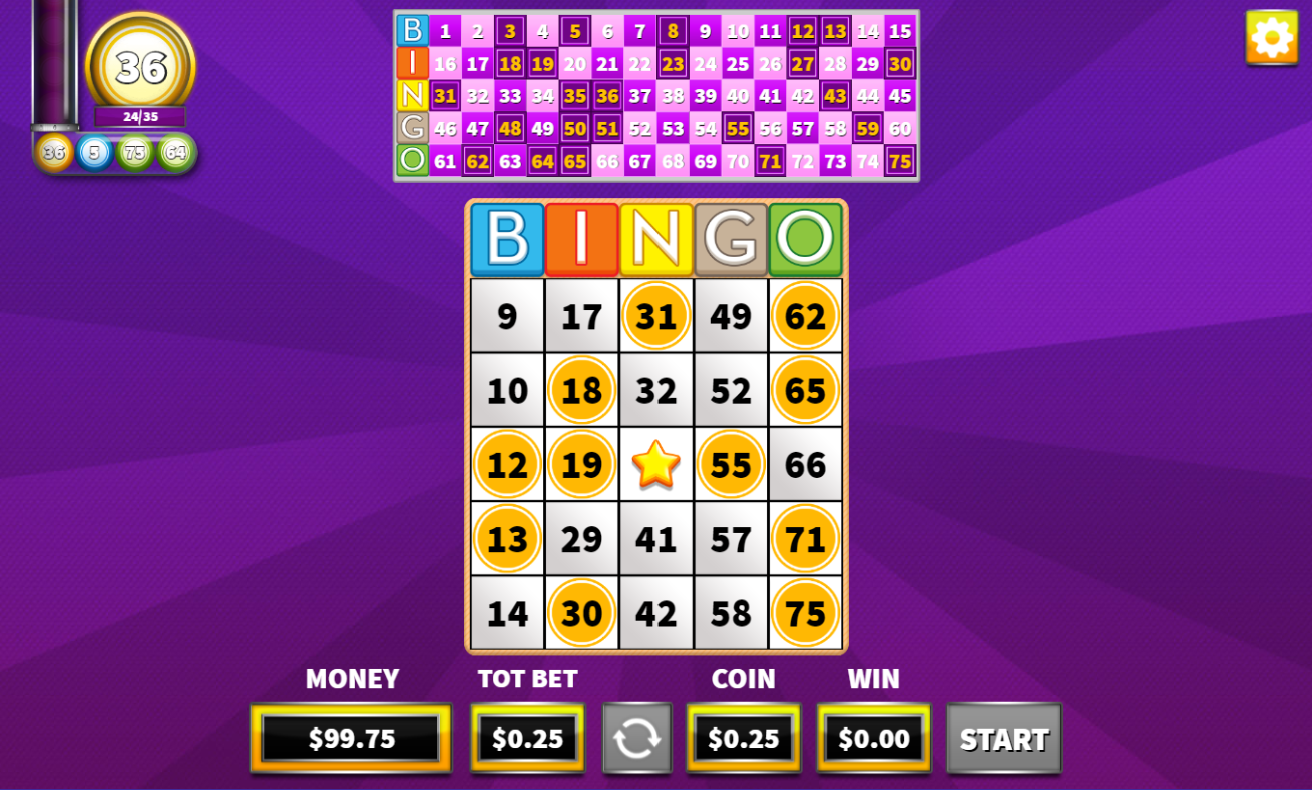 Free online bingo game in Canada